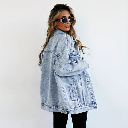 Veste Denim Déchirée