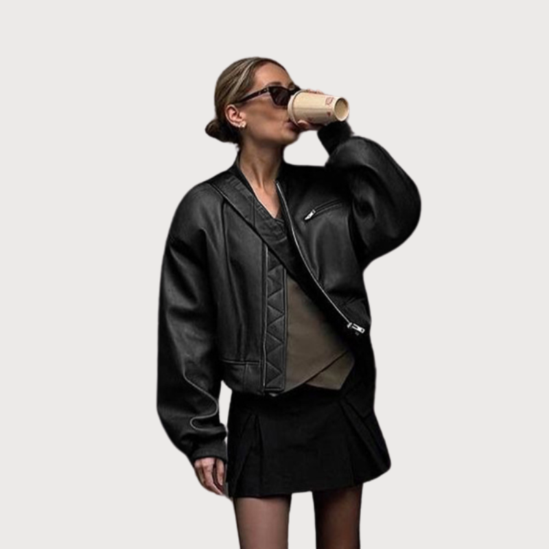 Veste Cuir Bomber