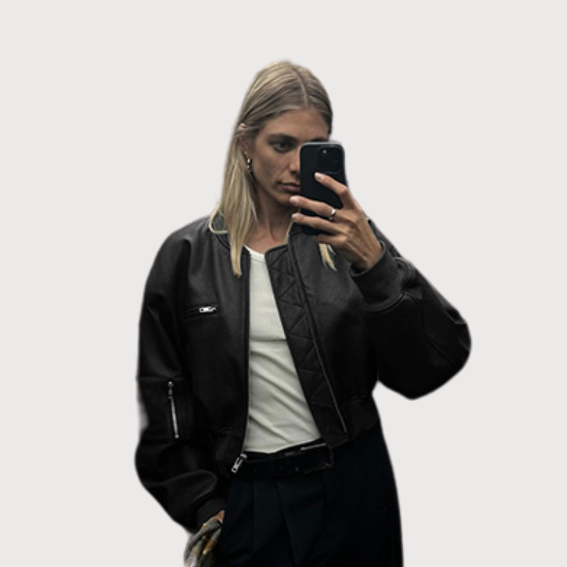 Veste Cuir Bomber